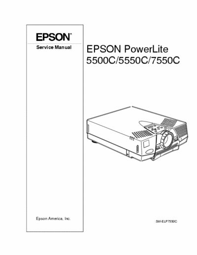 epson powerlite 5500c Service Manual